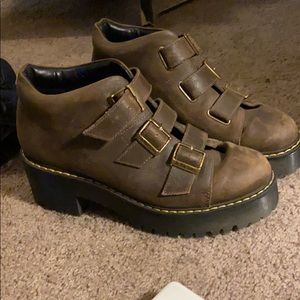 Lightly warn brown Doc Martens size 9 US, 41 EU